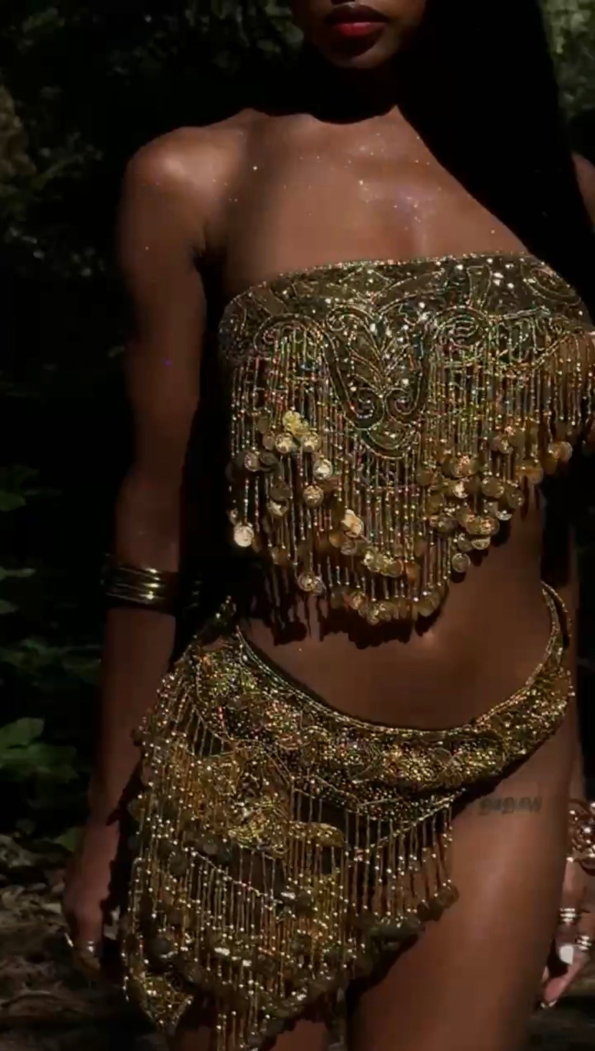GYPSY BEADED SET (GOLD)