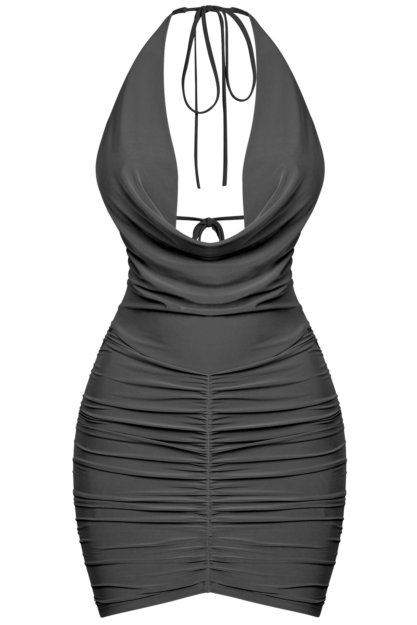 LAVISH NIGHTS RUCHED MINI DRESS