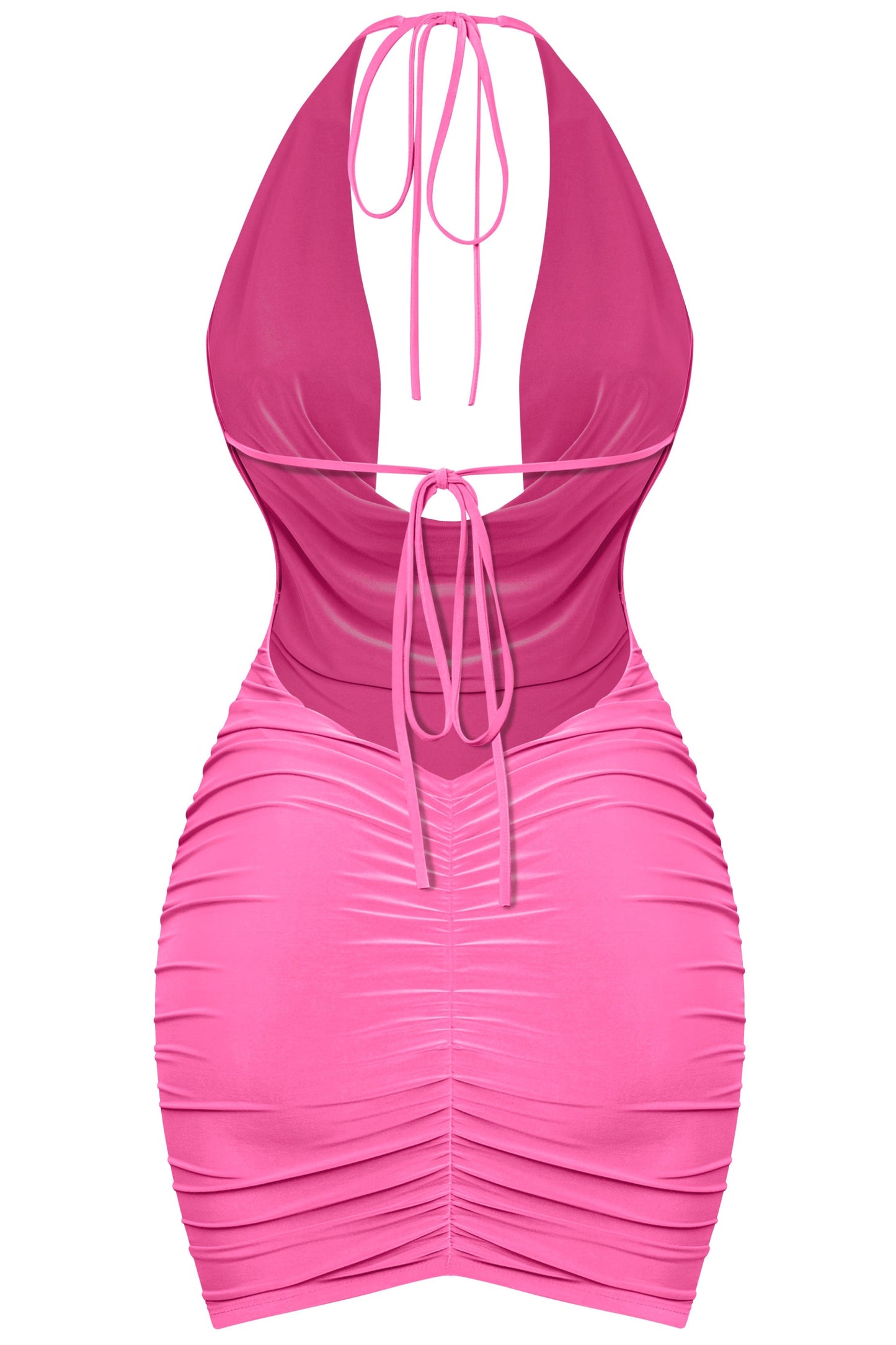 LAVISH NIGHTS RUCHED MINI DRESS