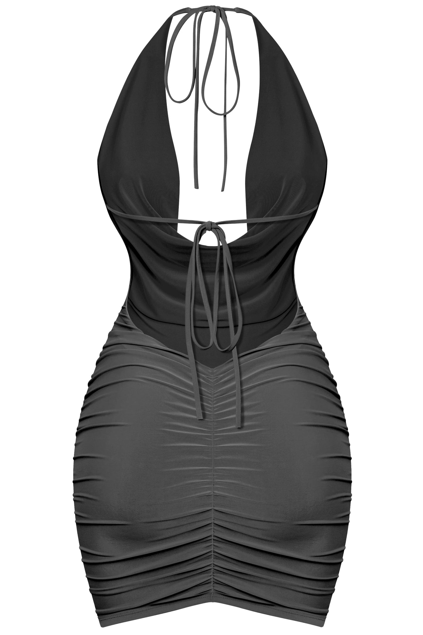 LAVISH NIGHTS RUCHED MINI DRESS