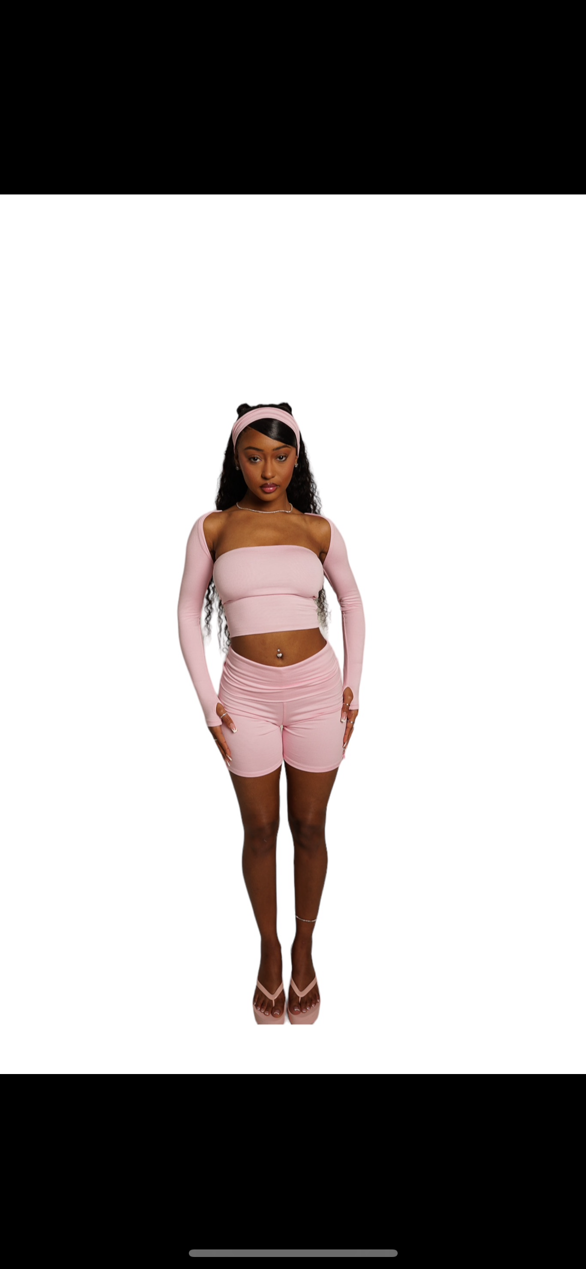 FOLD OVER SHORTS WITH BOW - (SHORTS ONLY)