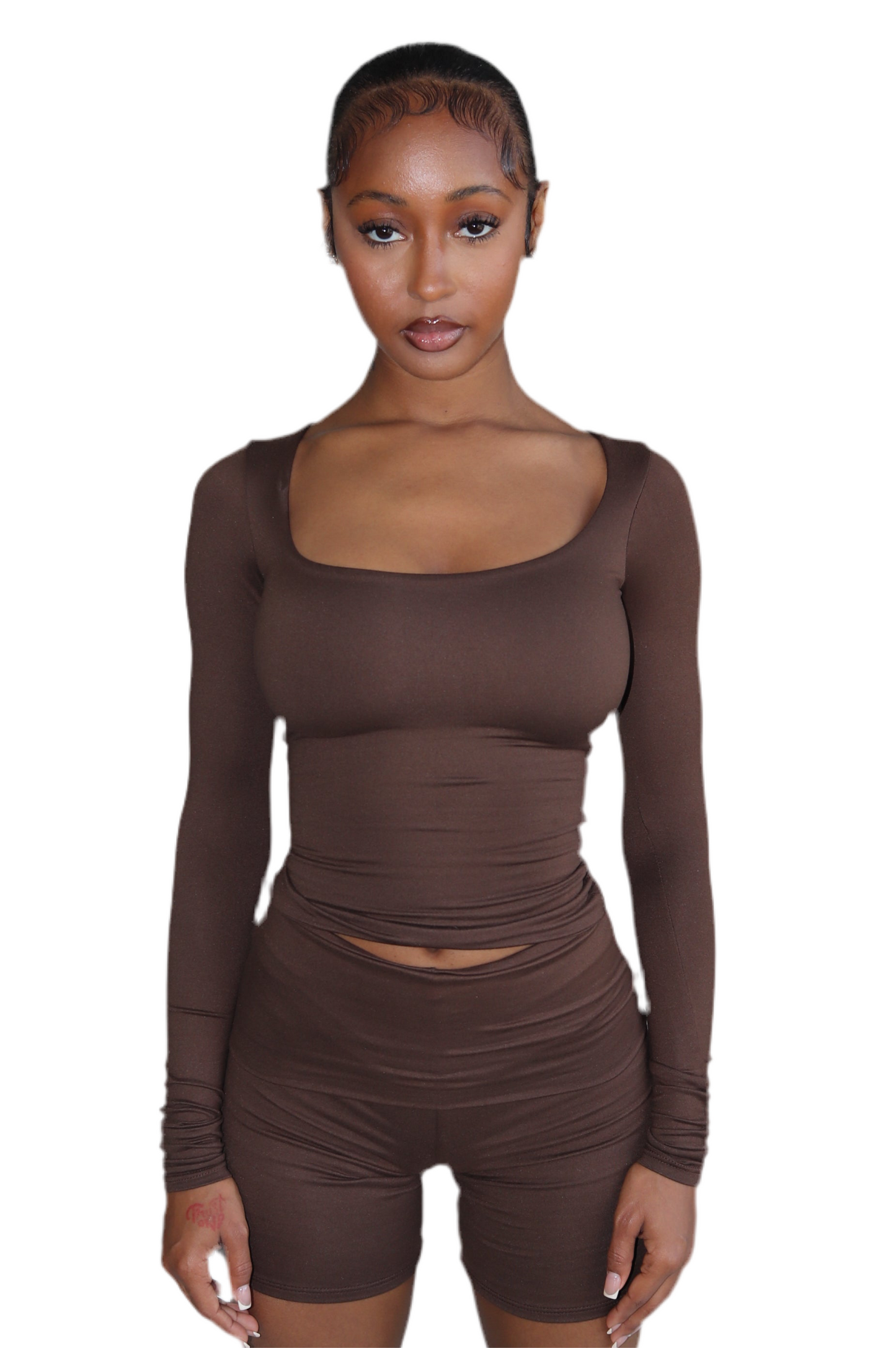 SCULPT SCOOP LONG SLEEVE TOP
