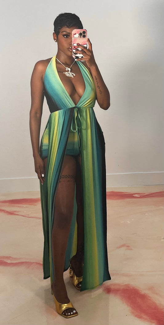 GRADIENT VACAY MAXI DRESS