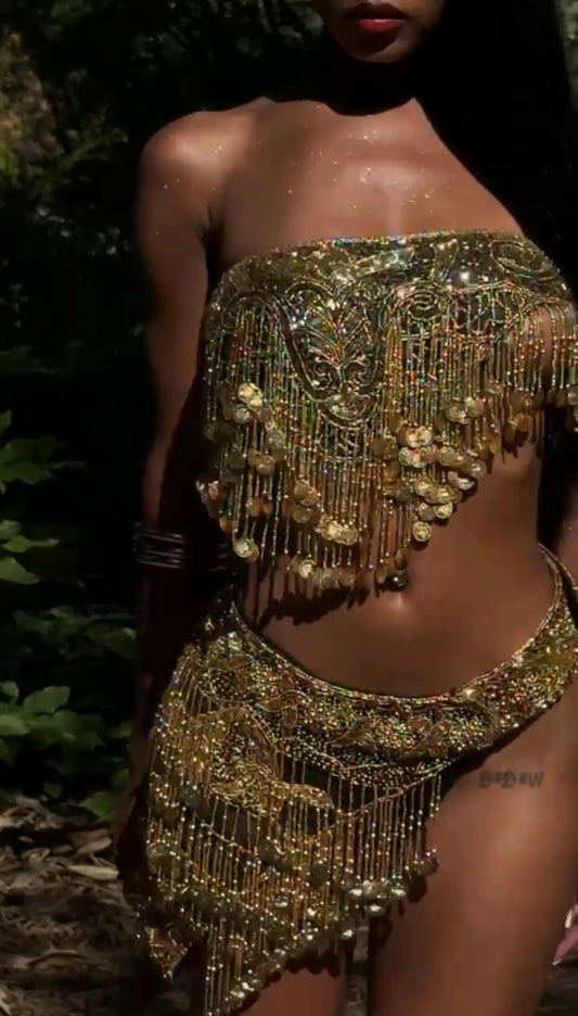 GYPSY BEADED SET (GOLD)