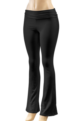 LOW WAIST FOLD OVER YOGA PANTS (SHORT GIRL UP TO 5’1)