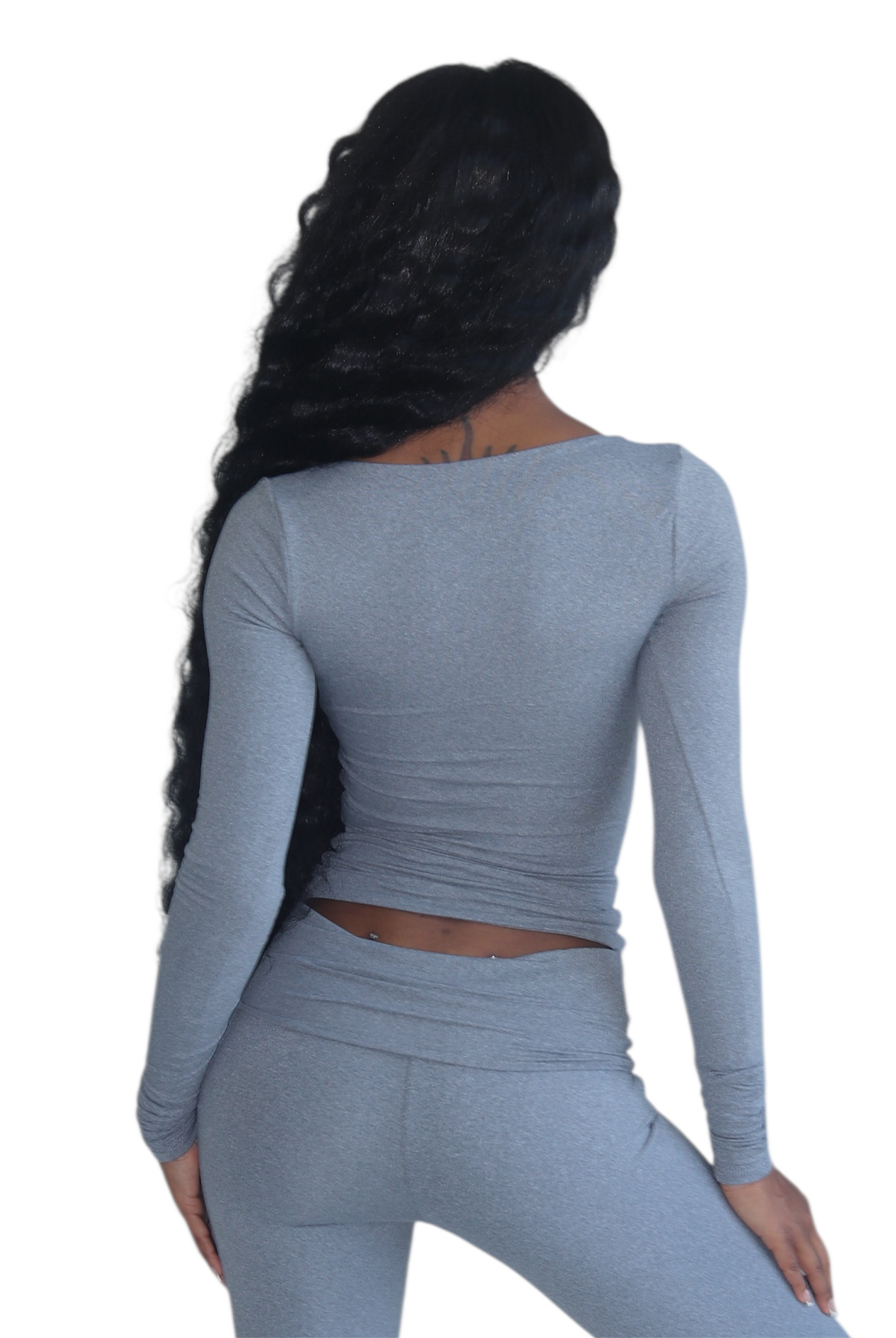 SCULPT SCOOP LONG SLEEVE TOP