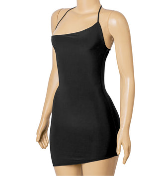 ASYMMETRICAL MINI DRESS