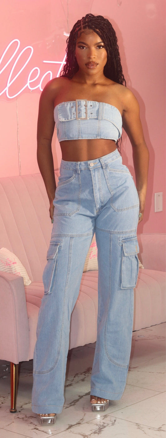 DENIM DIVA SET